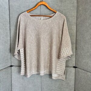 Anthropologie Taupe Knit Sweater